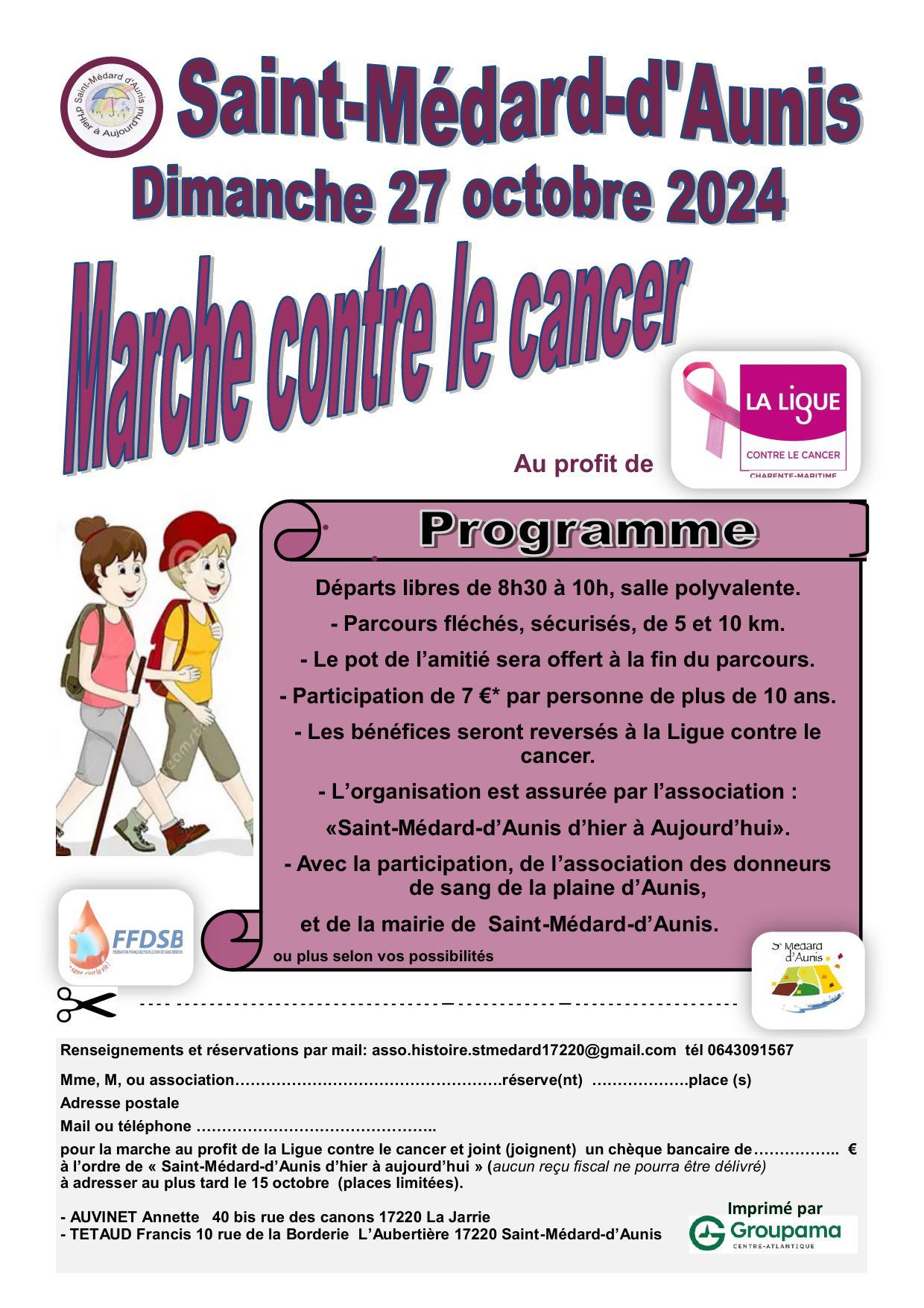 Flyer marche cancer st medard d aunis